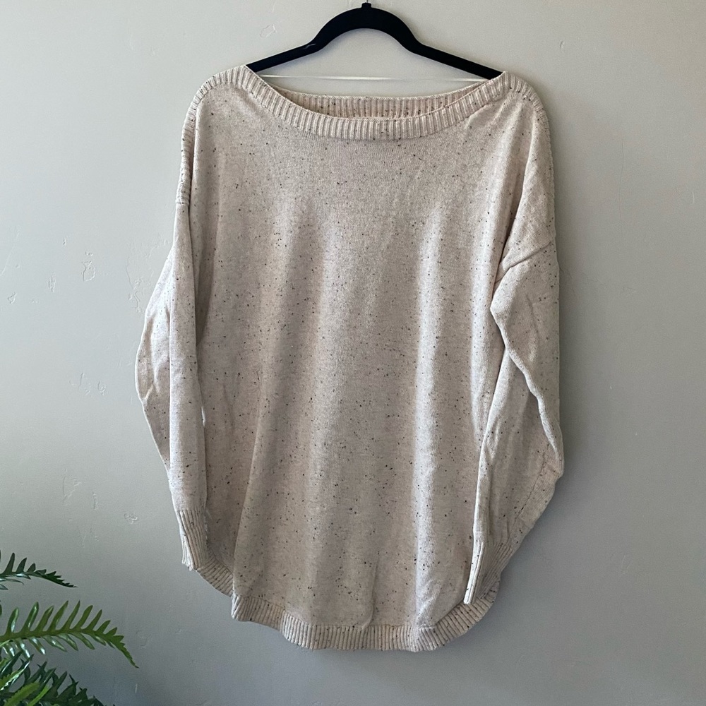3/$15 Speckled Cream Sweater